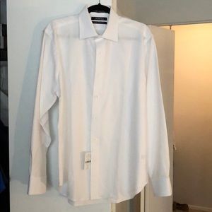 Saks Fifth Avenue Slim fit White dress shirt